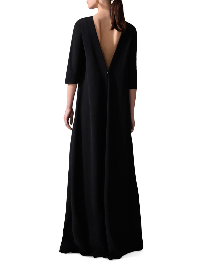 Women's Cape Georgette Asymmetric Top - Black 3