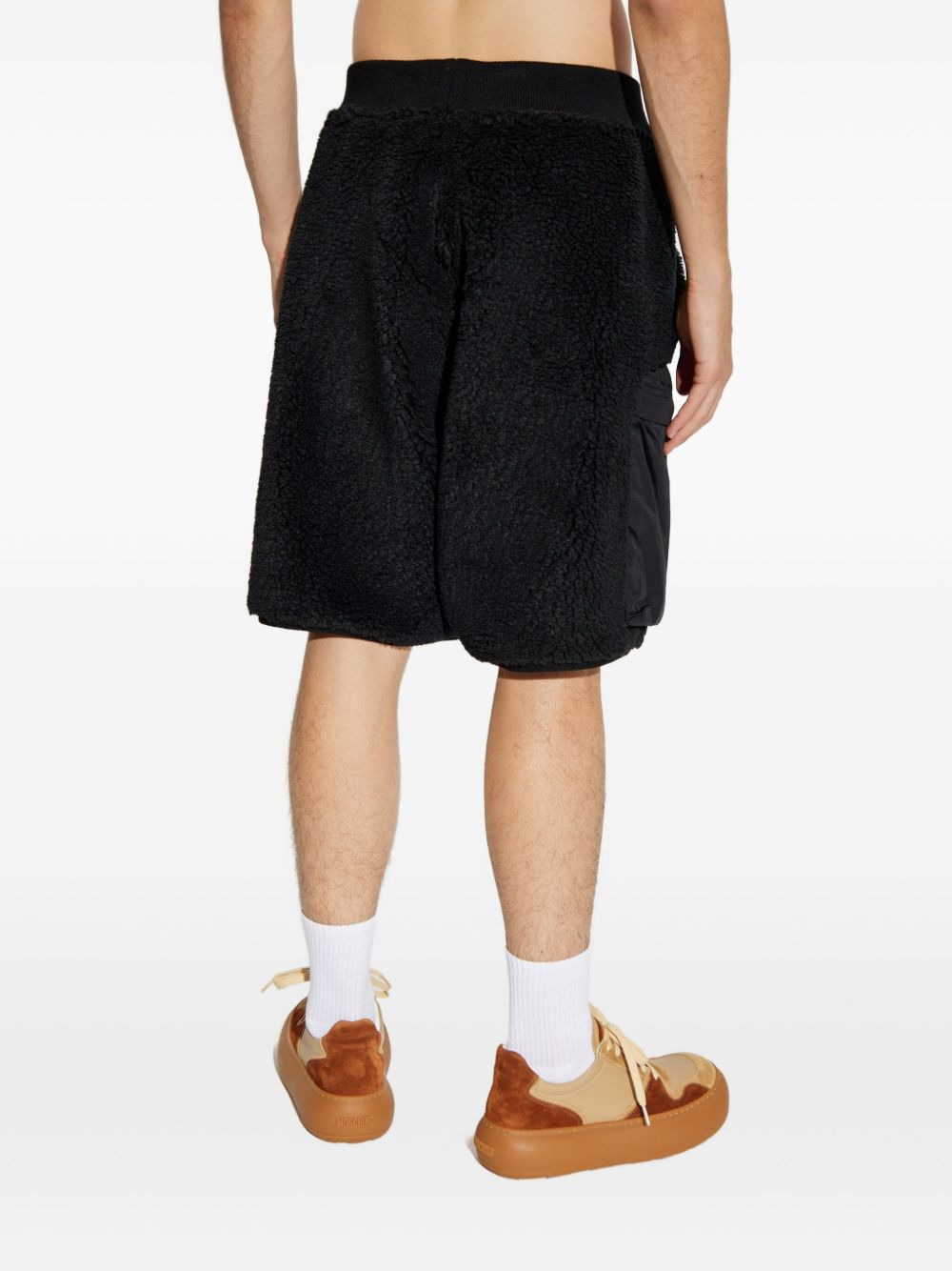 fleece cargo shorts - 4