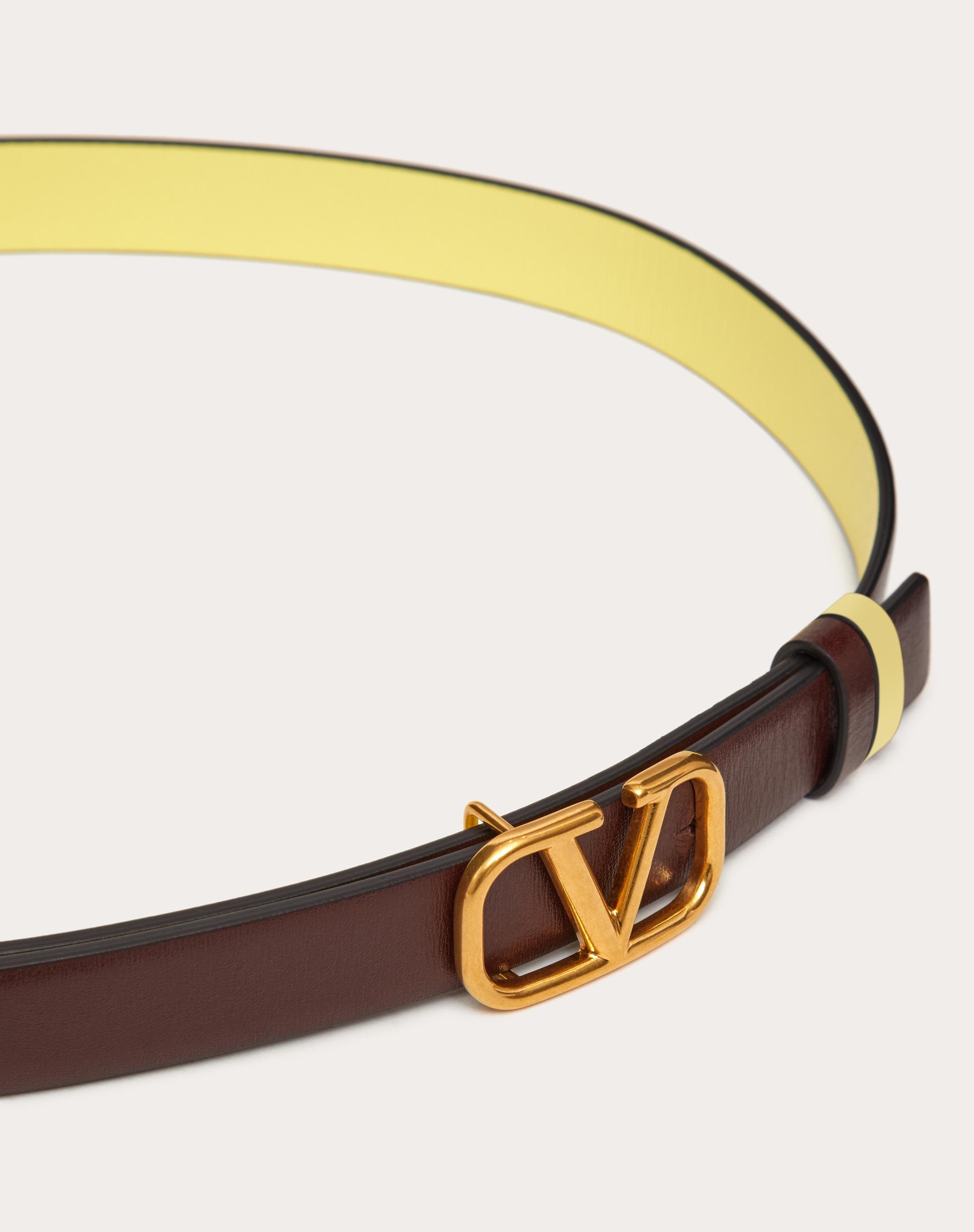 REVERSIBLE VLOGO SIGNATURE BELT IN GLOSSY CALFSKIN 20 MM - 4