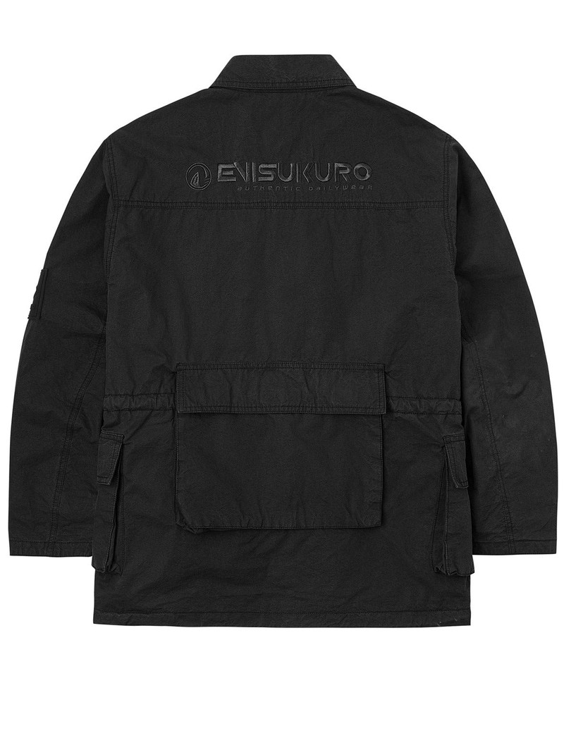 EVISU EVISUKURO Embroidery and Bio-washed Relax Fit Jacket outlook