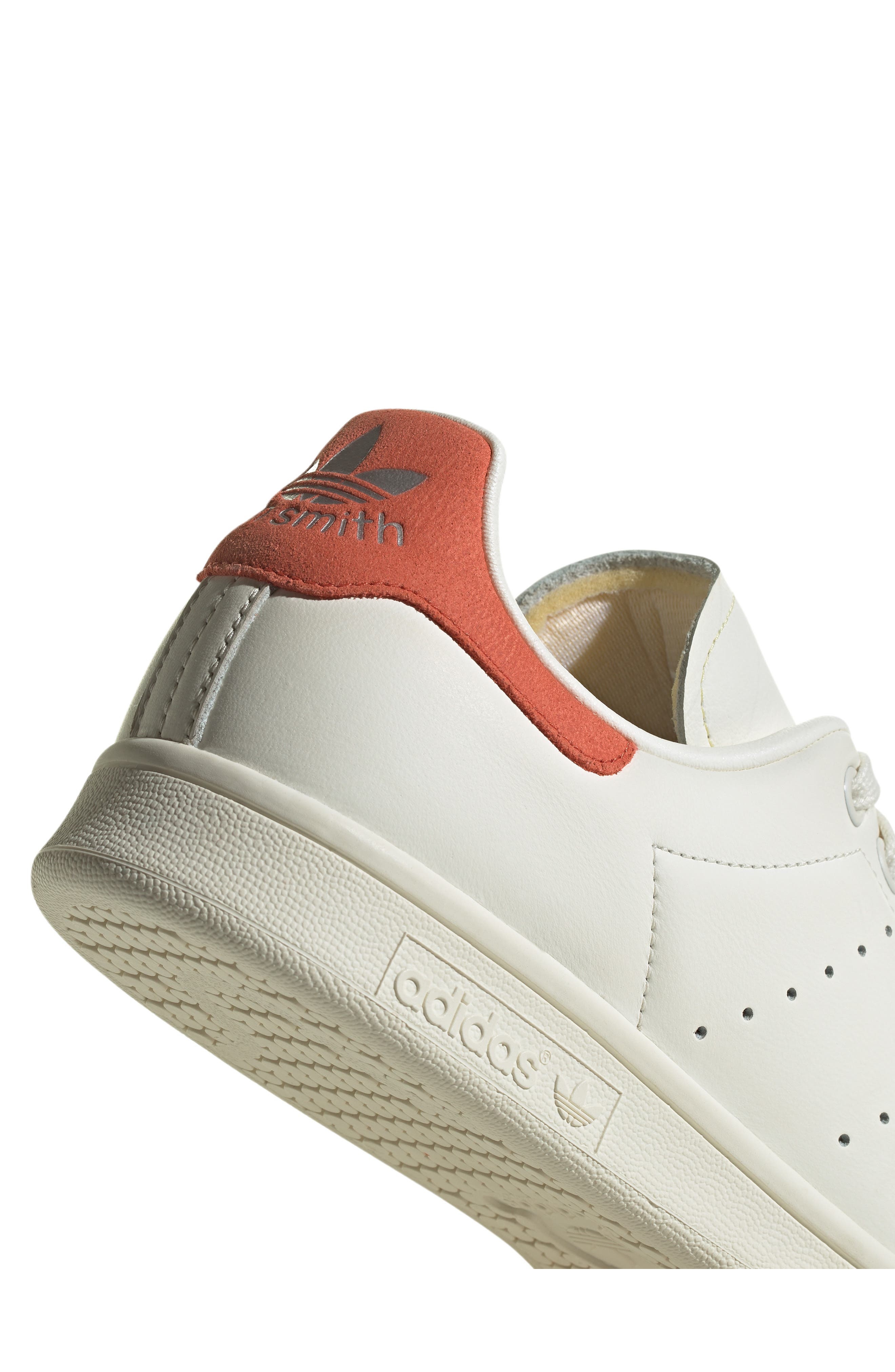 adidas Stan Smith Sneaker in White/Off White/Preloved Red at Nordstrom, Size 7 - 9