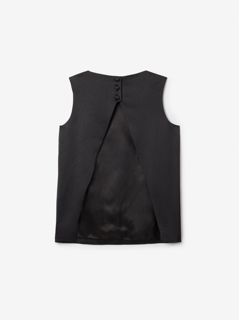 Open Back Satin Top 1