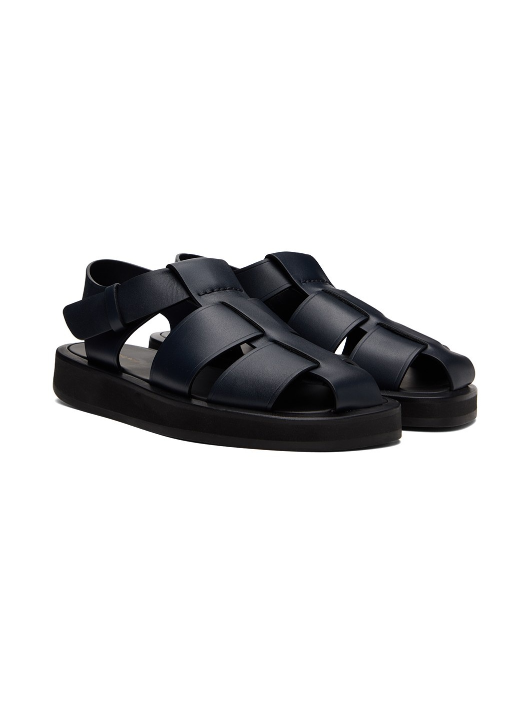 Navy Fisherman Flat Sandal - 4