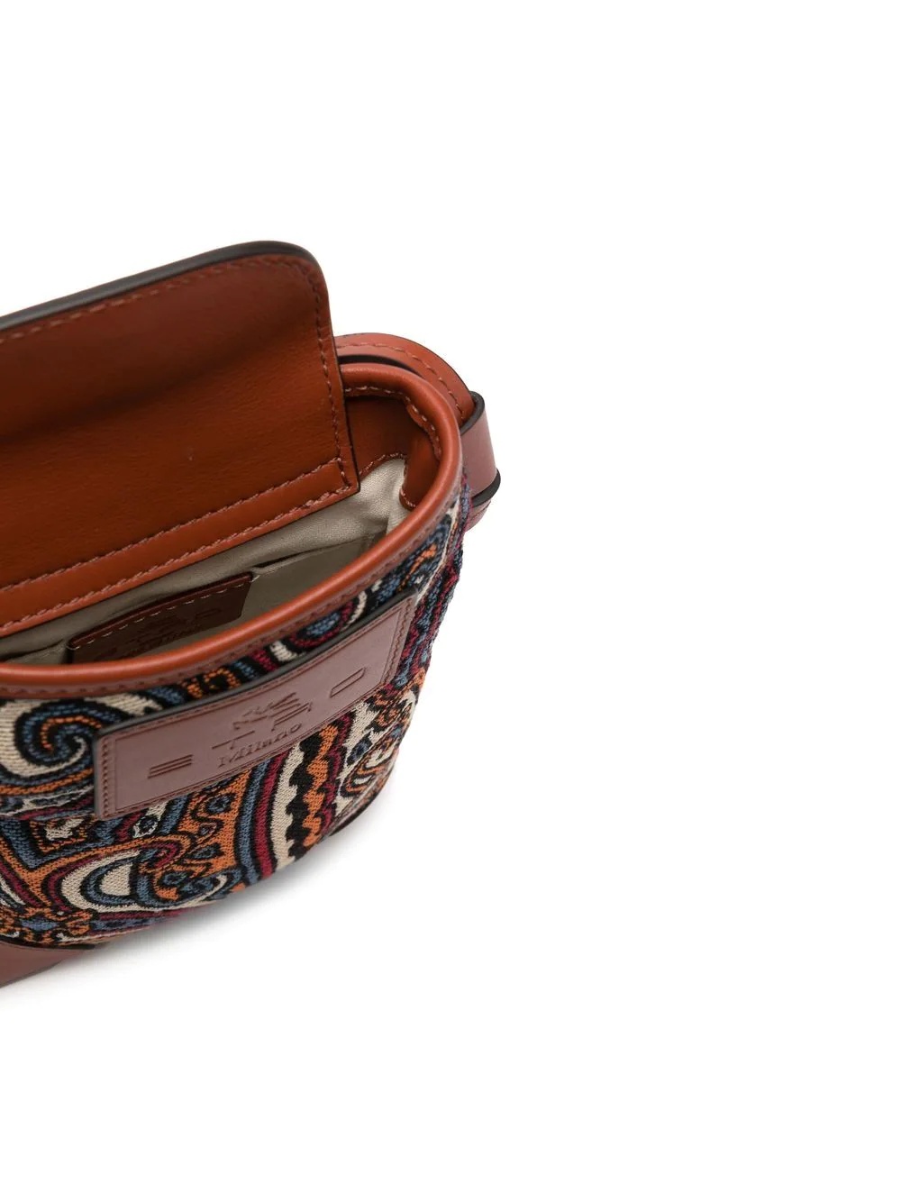 paisley-print phone-holder crossbody bag - 5