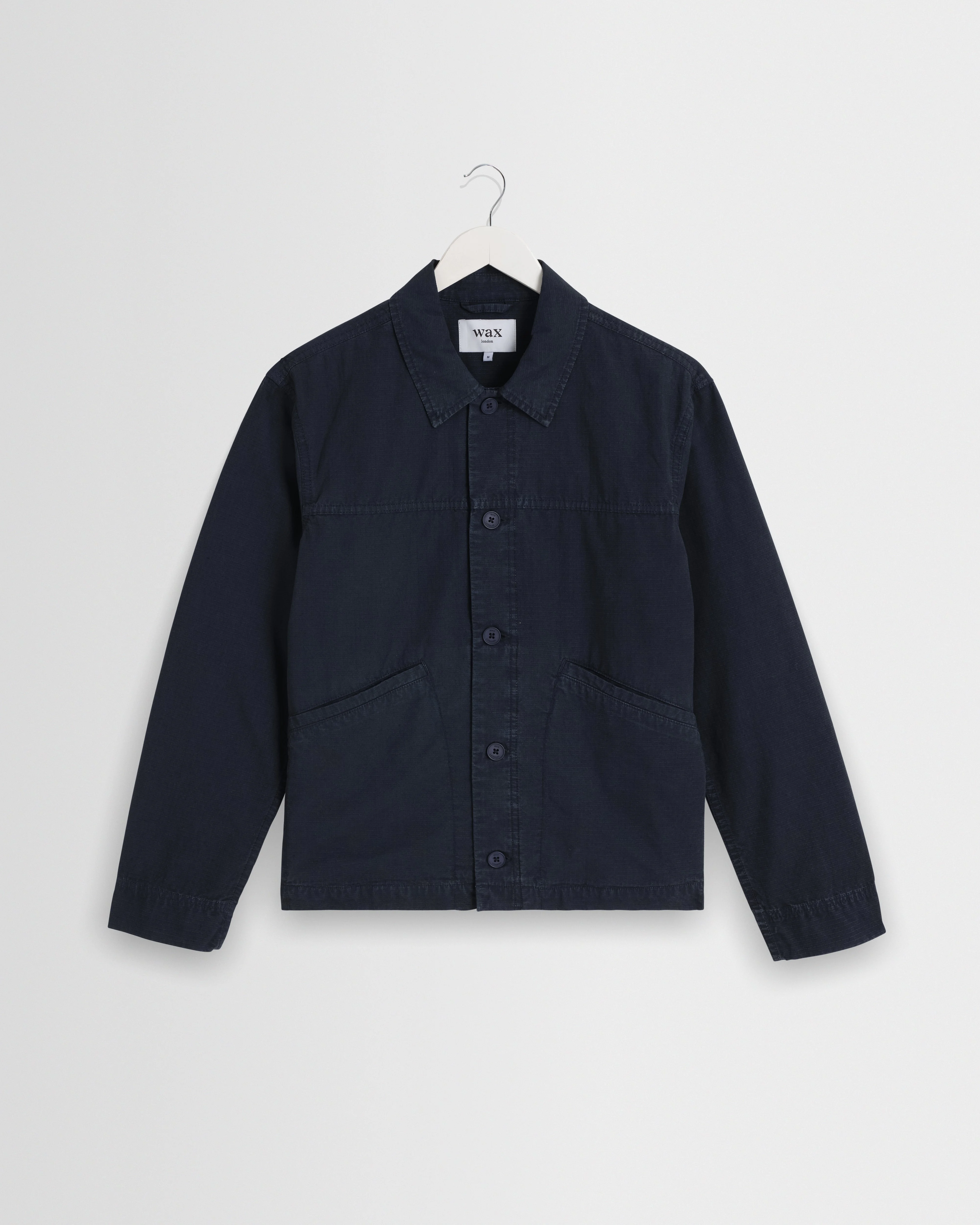 Barton - Navy Organic Cotton Ripstop Jacket - 1