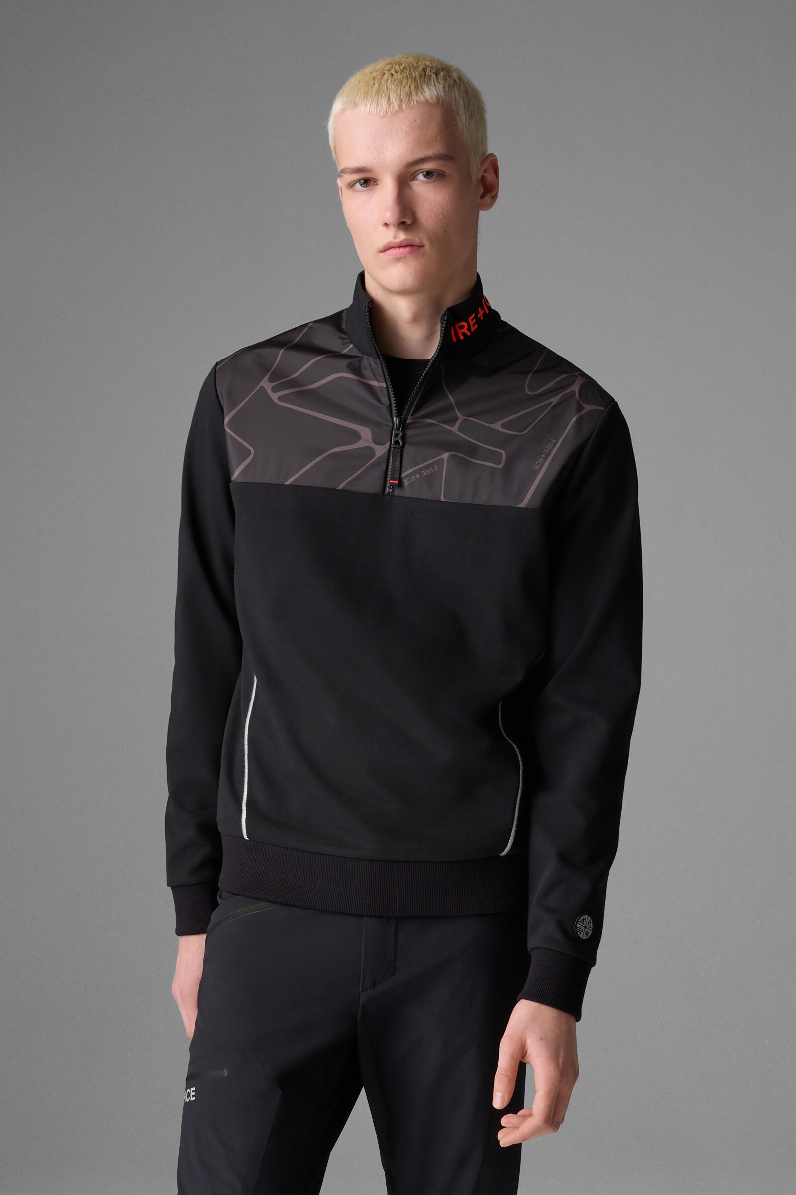Majan Half-zip sweatshirt in Black - 2