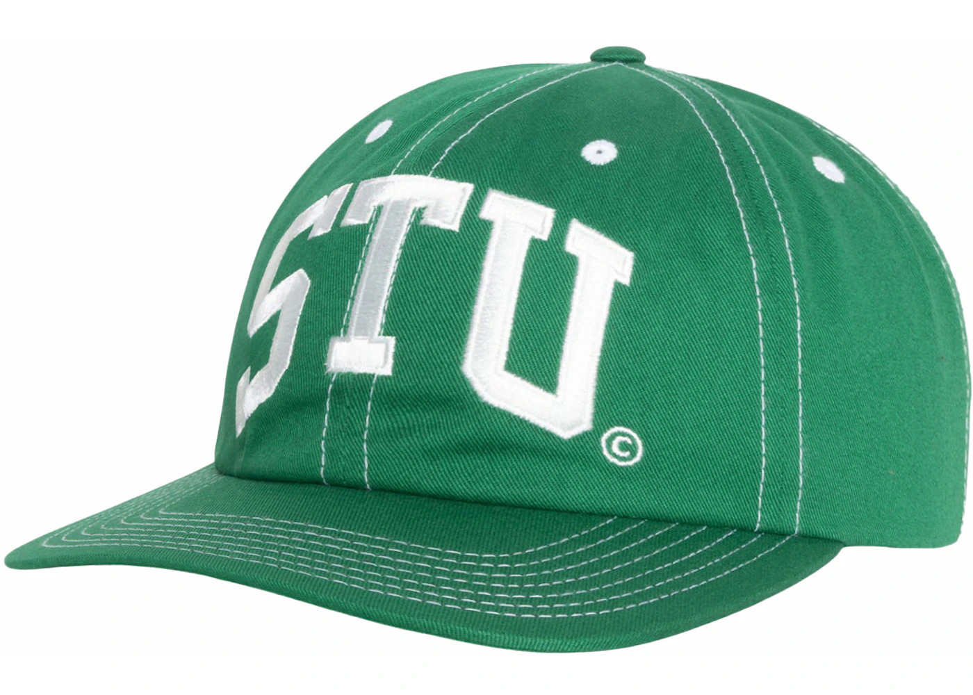 Stussy Mid-Depth Stu Arch Strapback Green - 2