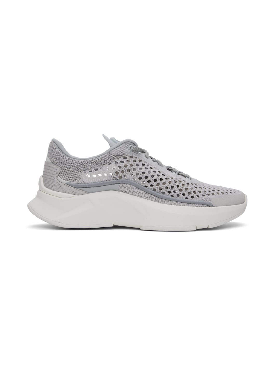 Gray Mesh Sneakers - 1