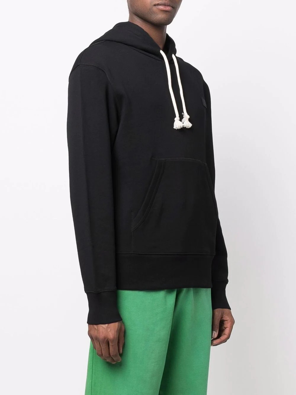 logo-patch drawstring hoodie - 4