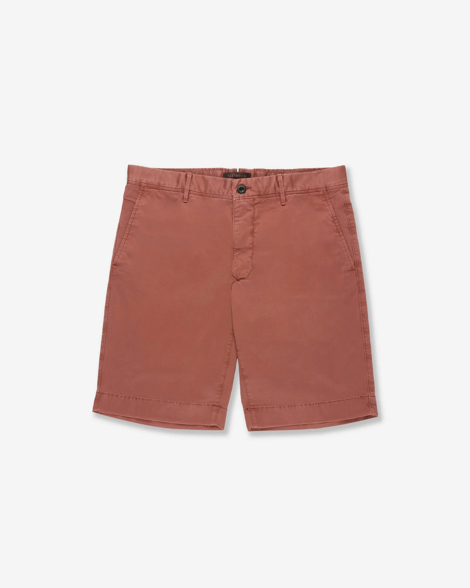 Slim-fit stretch gabardine Bermuda shorts - 1