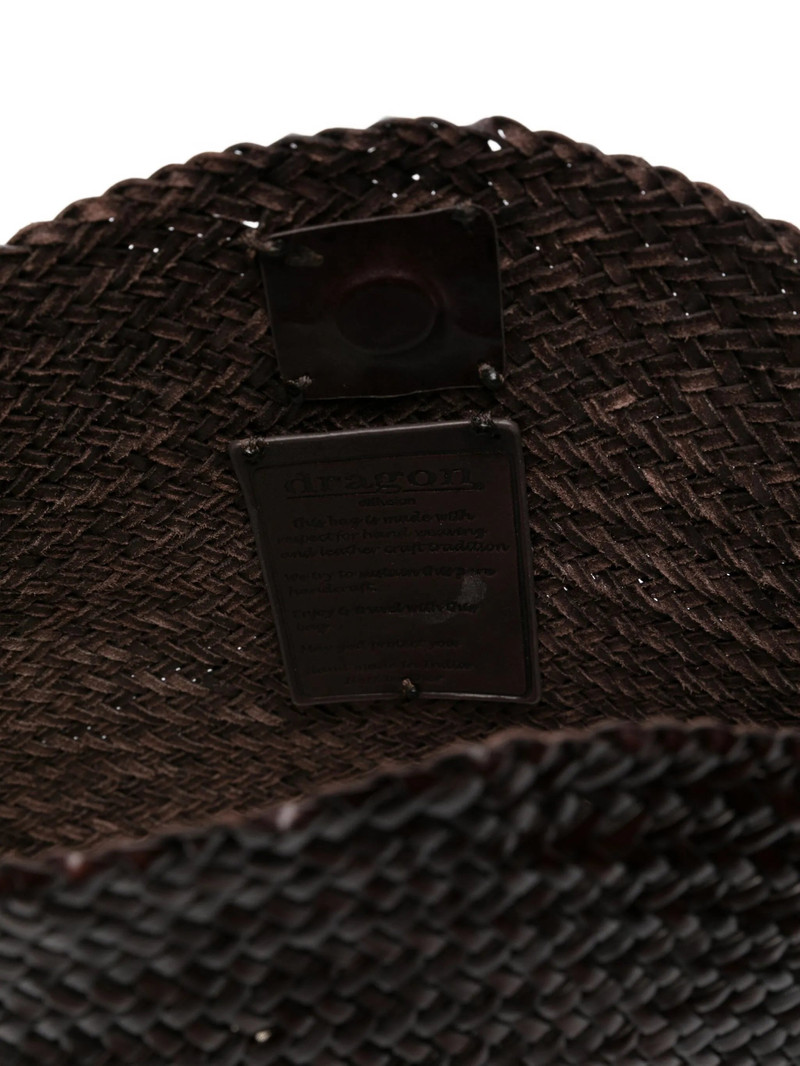 Dragon Diffusion Santa Marta Woven-leather Shoulder Bag 4