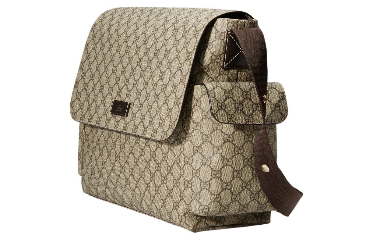 Gucci GG Supreme Plus Diaper Bag 'Beige Brown' 211131-KGDIG-8588 - 2
