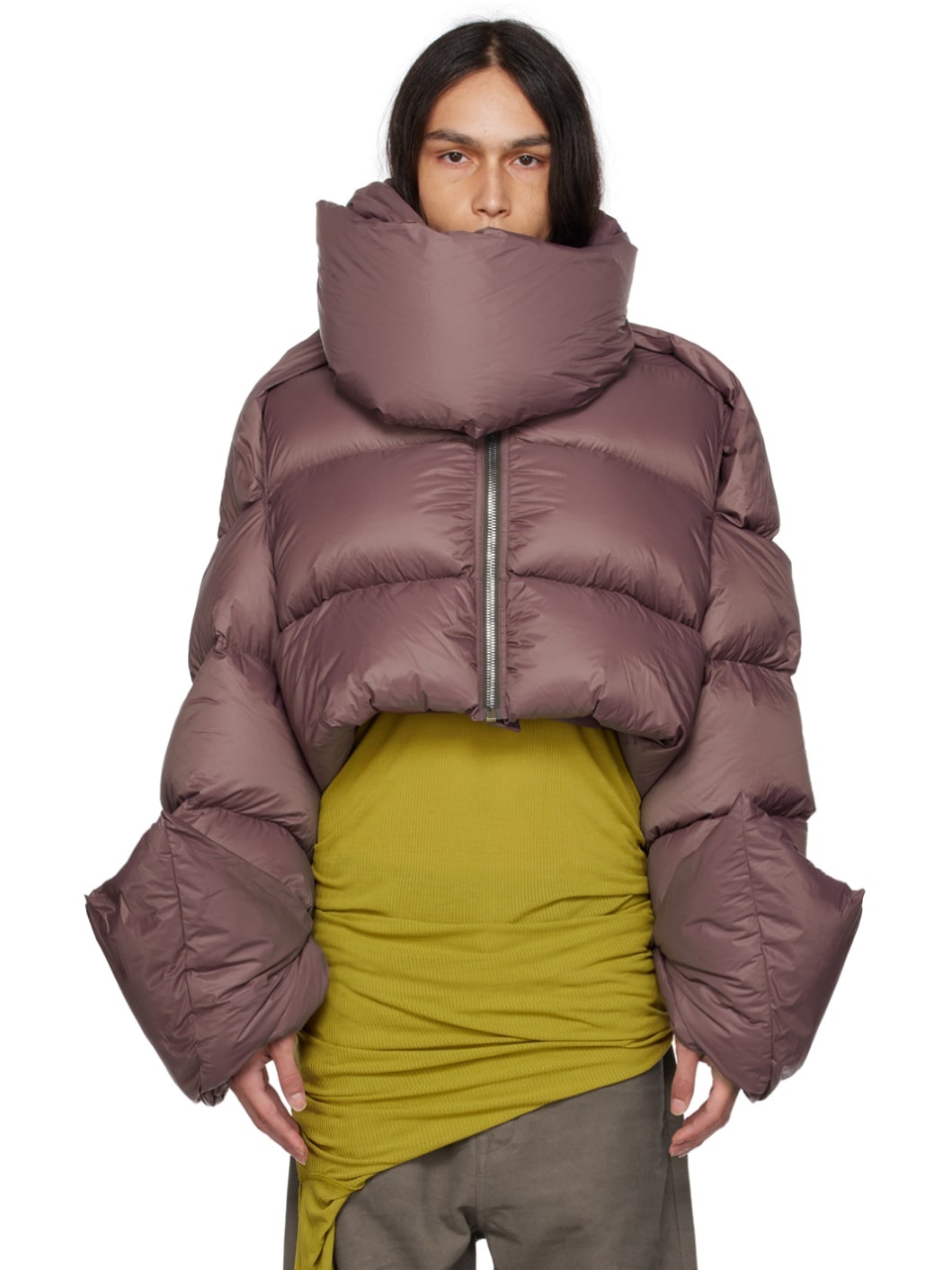 Rick Owens Purple Babel Mountain Down Jacket | REVERSIBLE