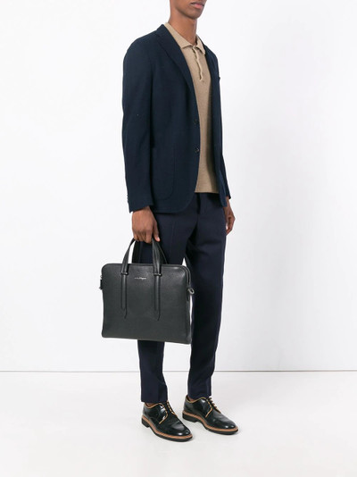 Salvatore Ferragamo logo-stamp briefcase outlook