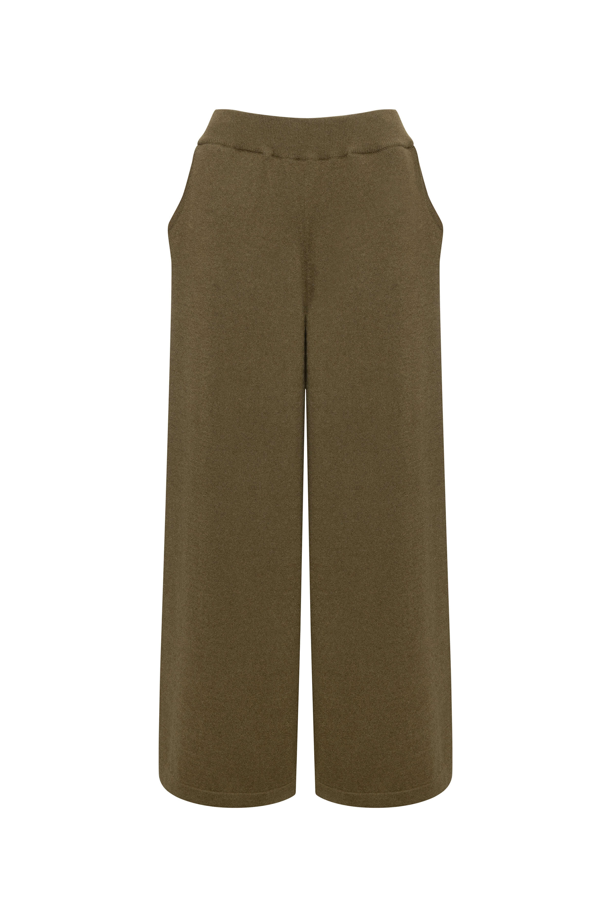 Cashmere Green Slouch Trousers - 4