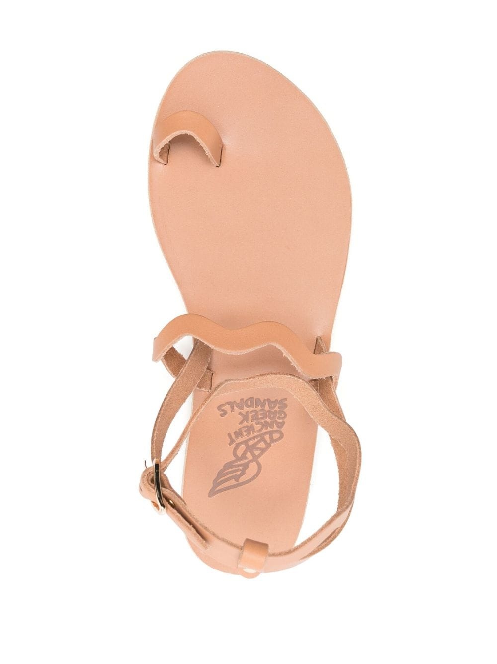 Elounda flat leather sandals - 4
