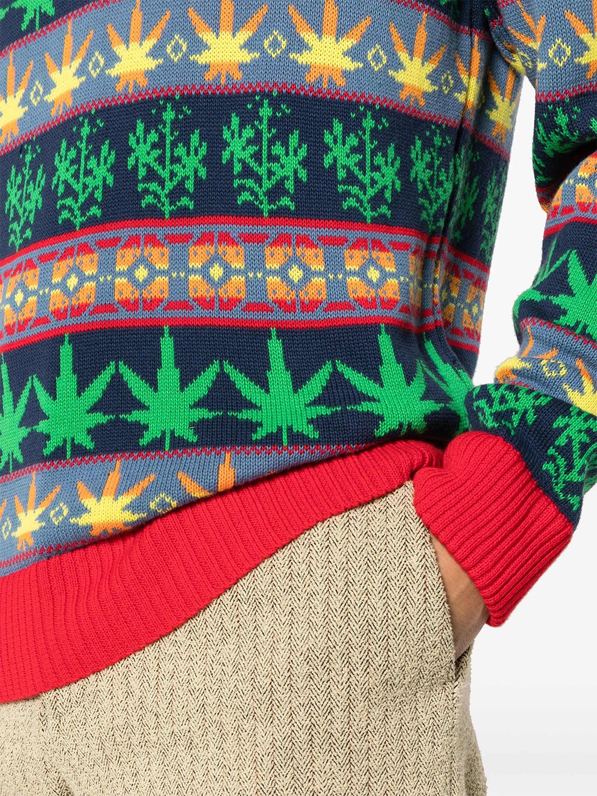 Marin patterned-jacquard jumper - 5