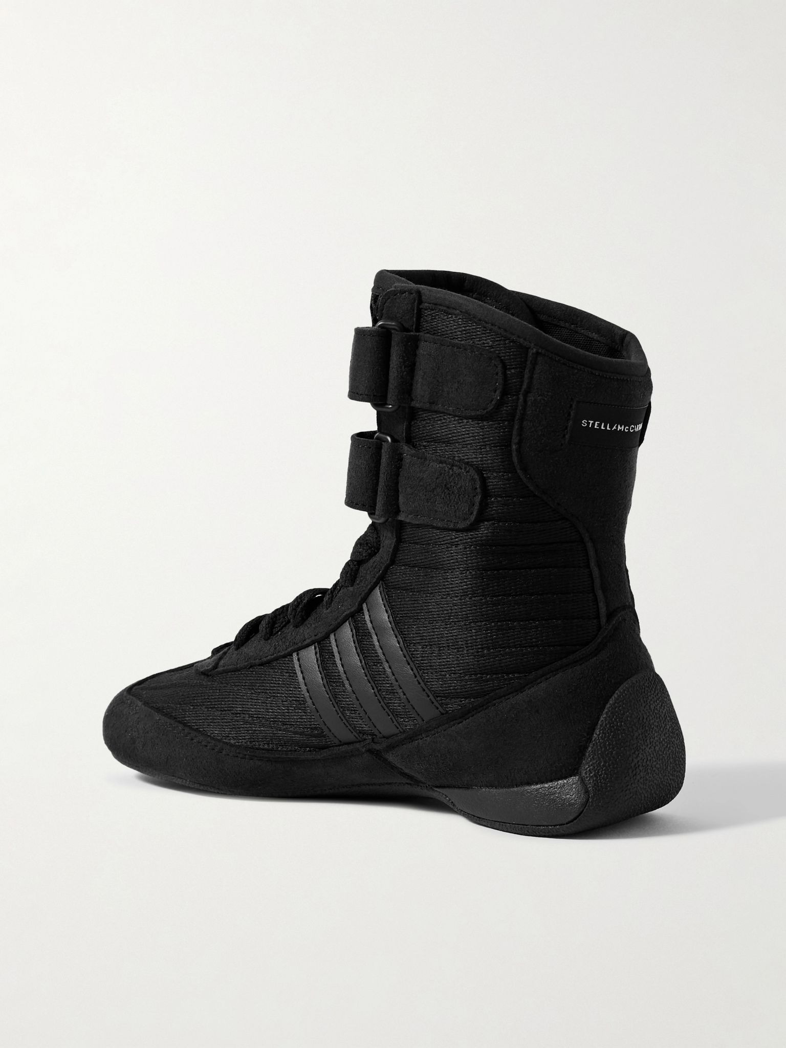 Rasant 2.0 vegan and mesh-trimmed canvas high-top sneakers Black - 3