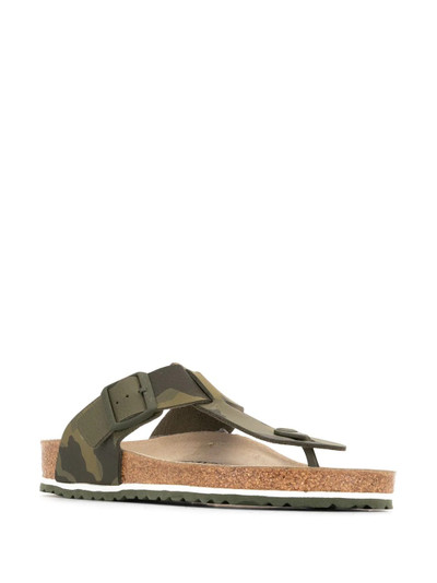 BIRKENSTOCK camouflage print flip flops outlook