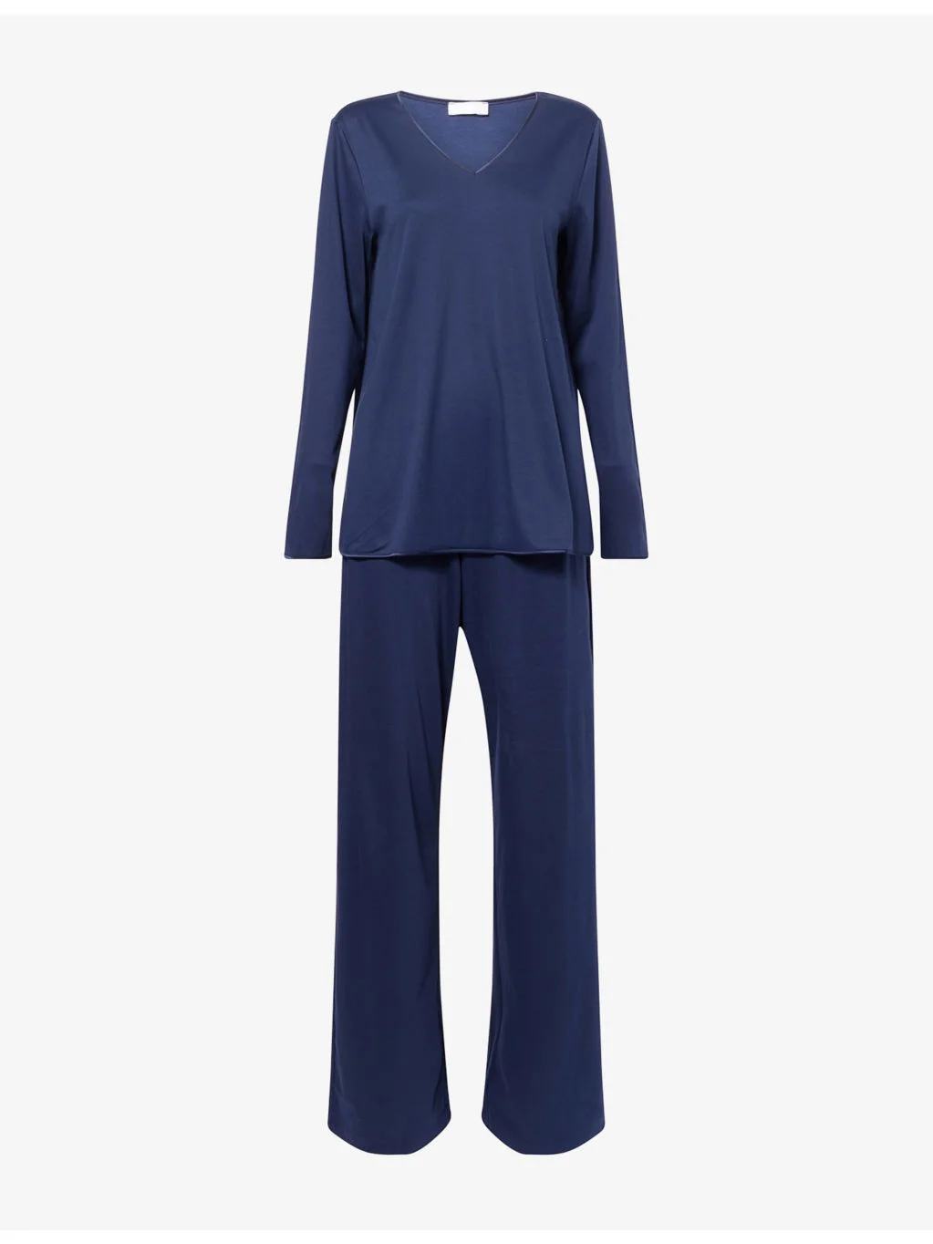 Long-Sleeves Straight-Leg Cotton-Jersey Pyjama Set - 1