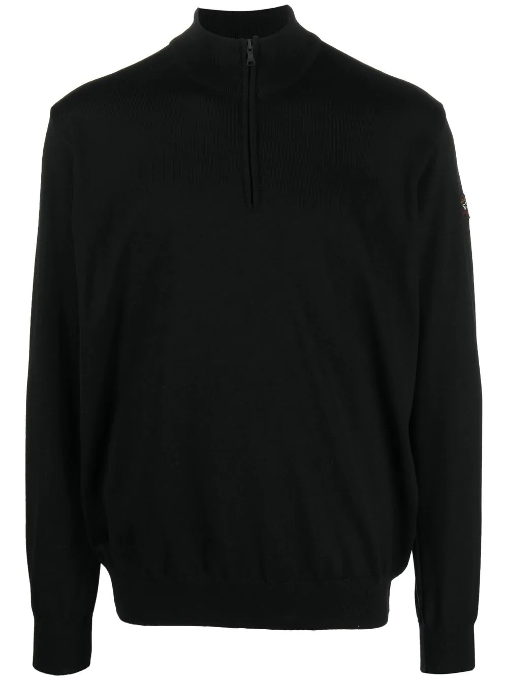 fine-knit half-zip jumper - 1