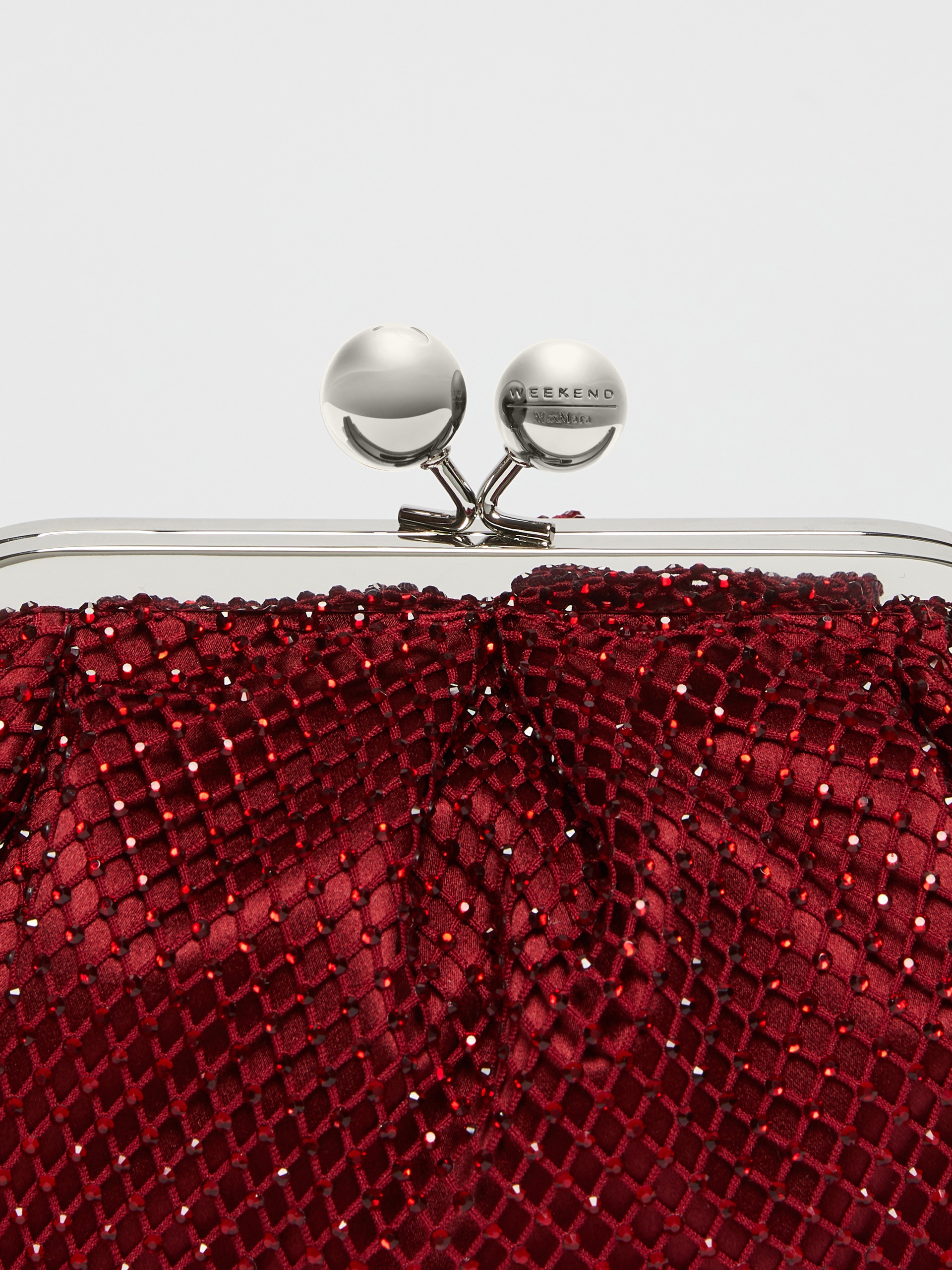 EDITA Small Pasticcino Bag in mesh and rhinestones - 5
