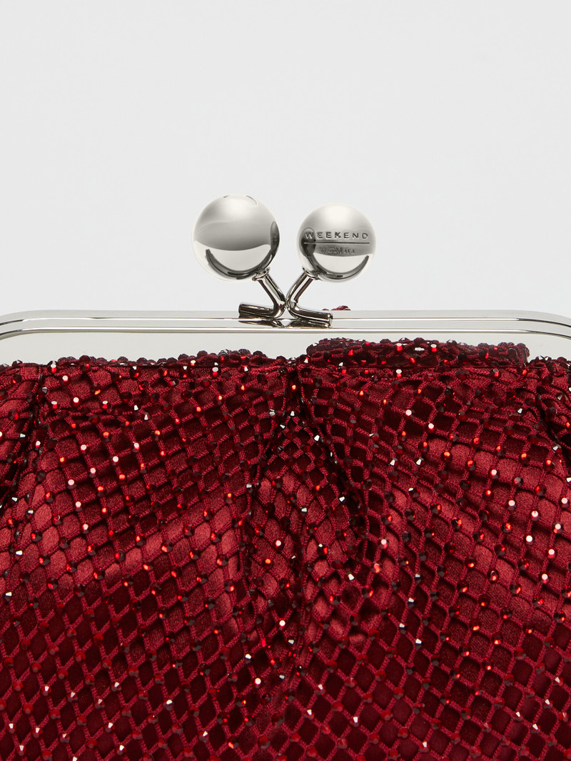 EDITA Small Pasticcino Bag in mesh and rhinestones 5