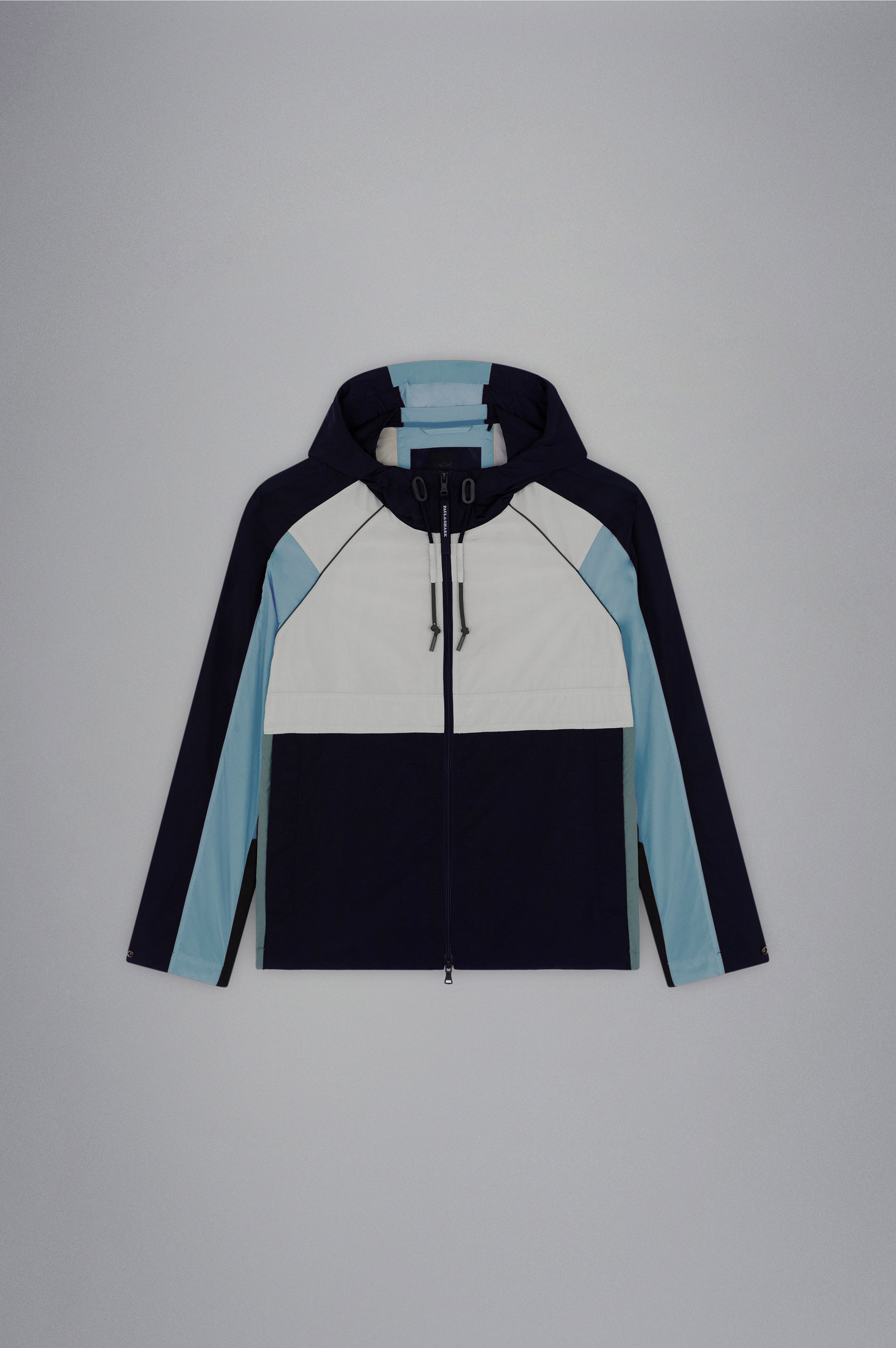 COLOR BLOCK CRINKLE WINDBREAKER - 1