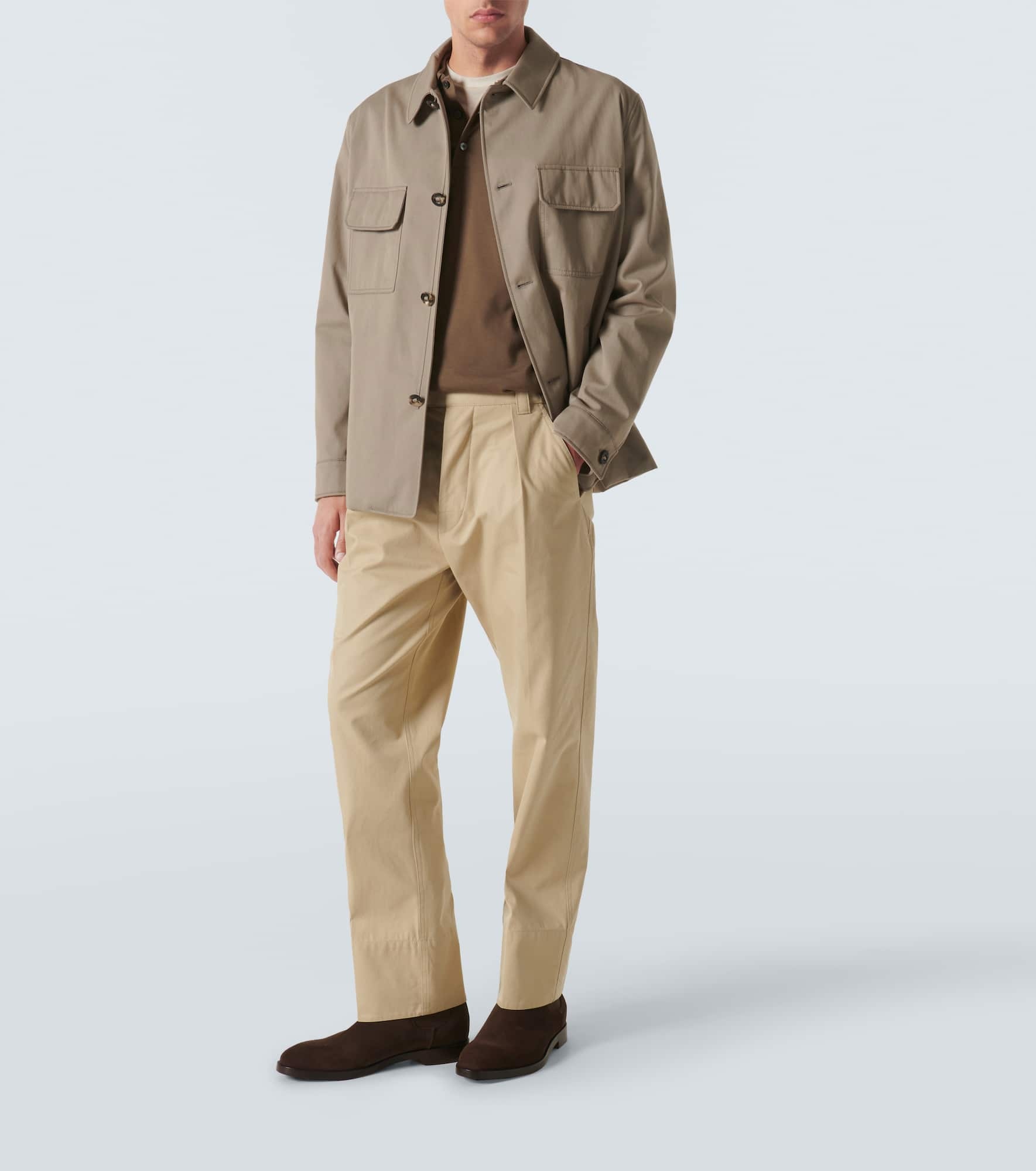 Cotton-blend polo shirt - 2