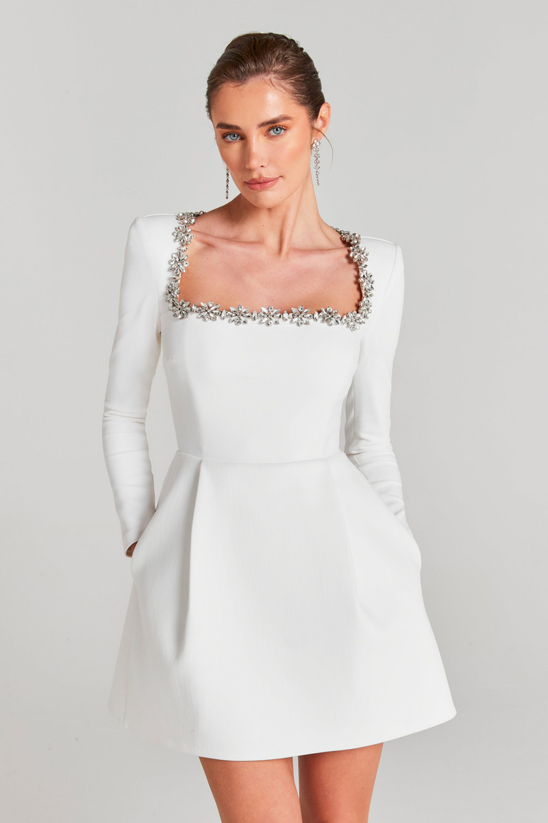 NADINE MERABI Kimberly White Dress outlook