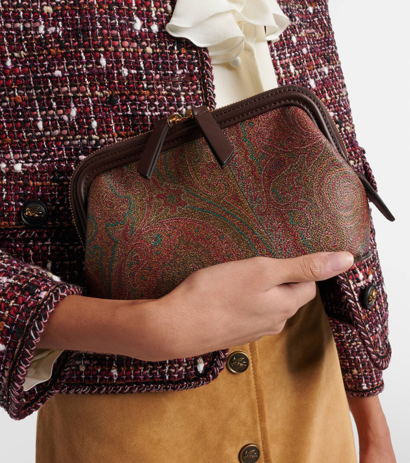 Arnica paisley canvas jacquard clutch 2
