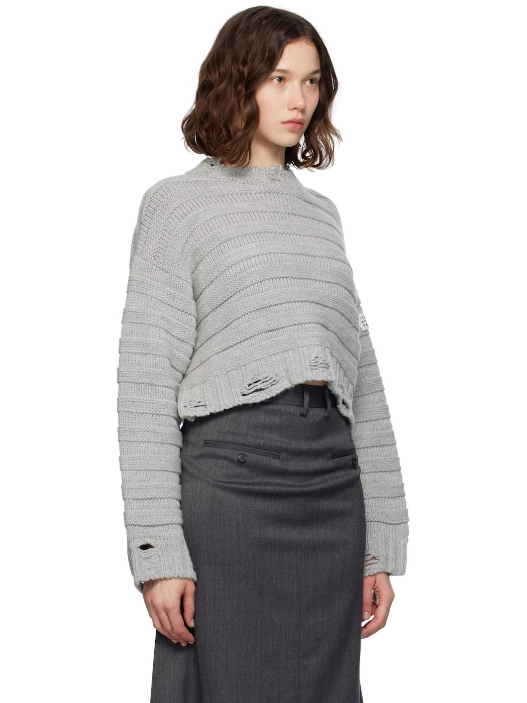 Gray Wool Sweater - 2