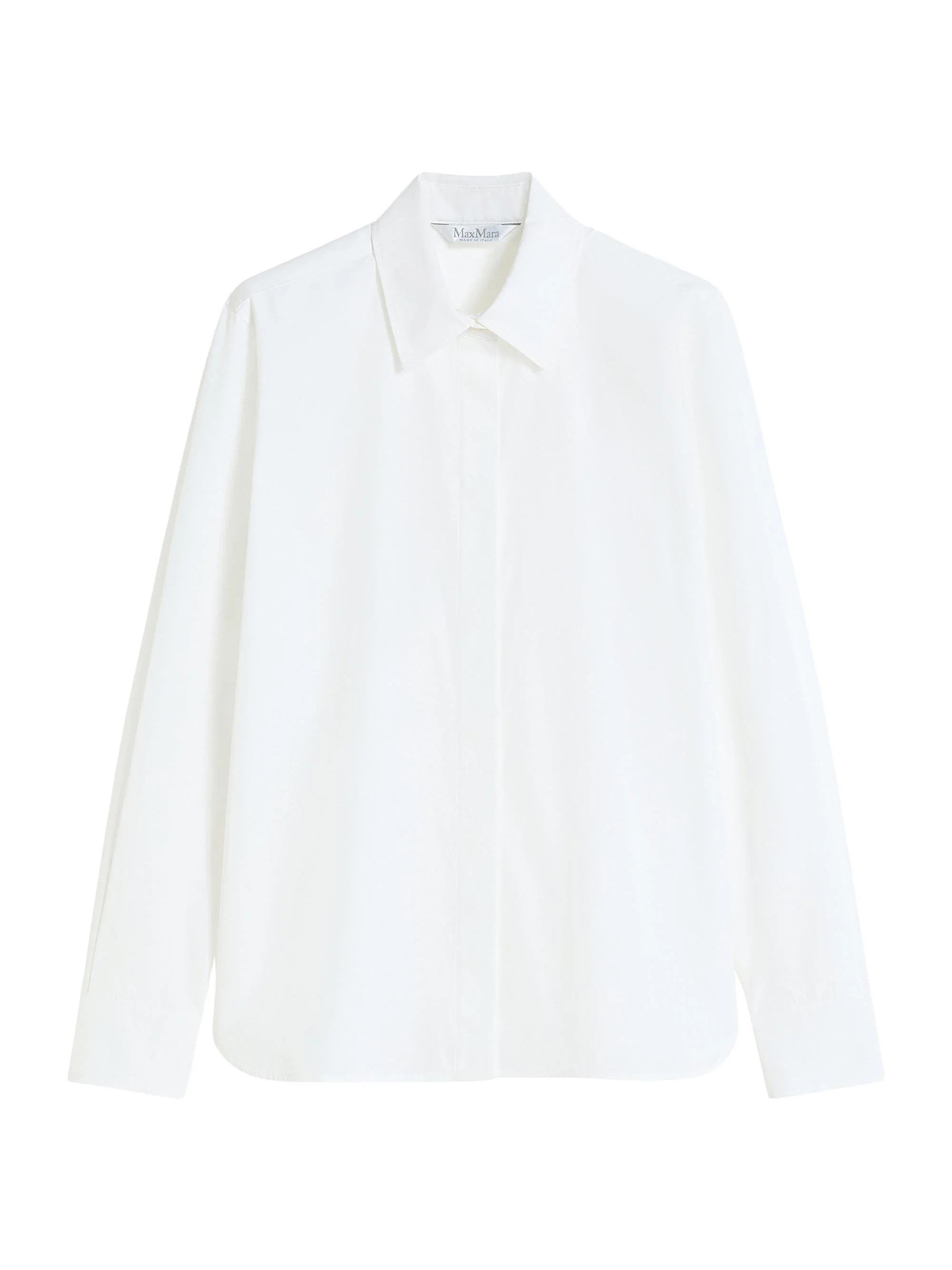 Women's Cotton Poplin Shirt - Optical White - 1