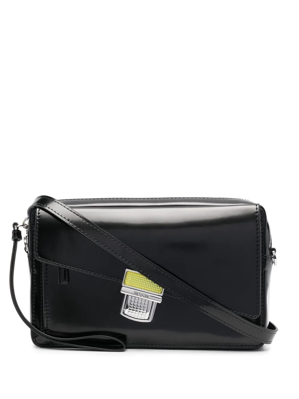 faux leather cross-body bag - 1