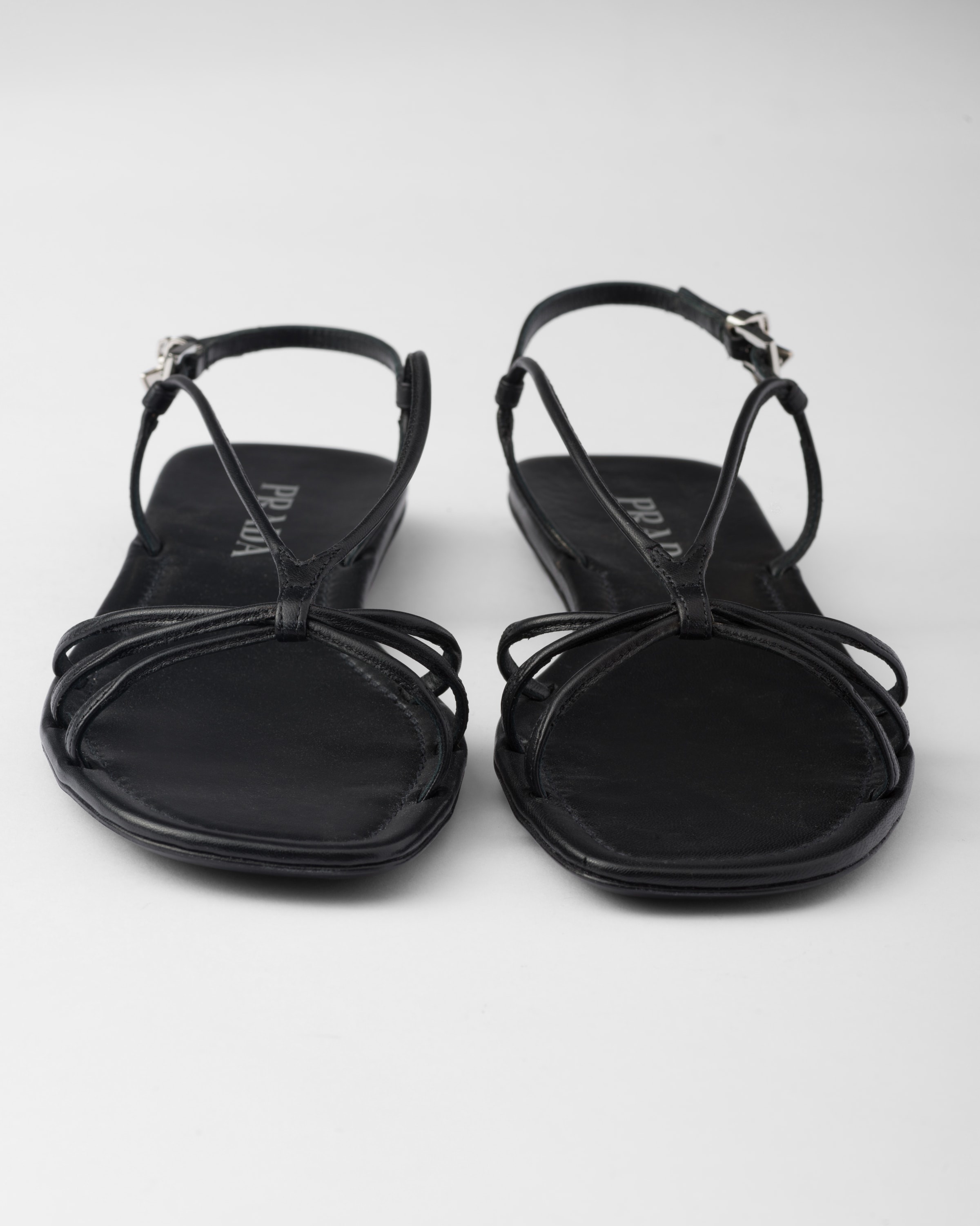 Flat leather sandals - 5