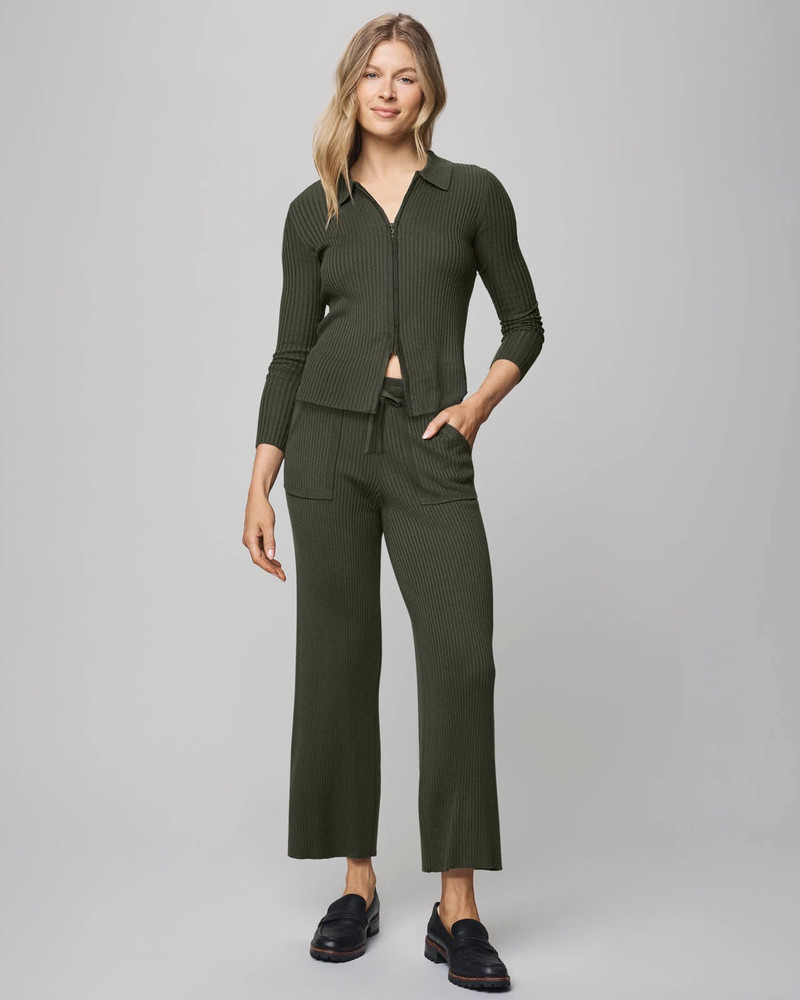 Splendid Georgie Cashblend Two-Way Zip Sweater outlook