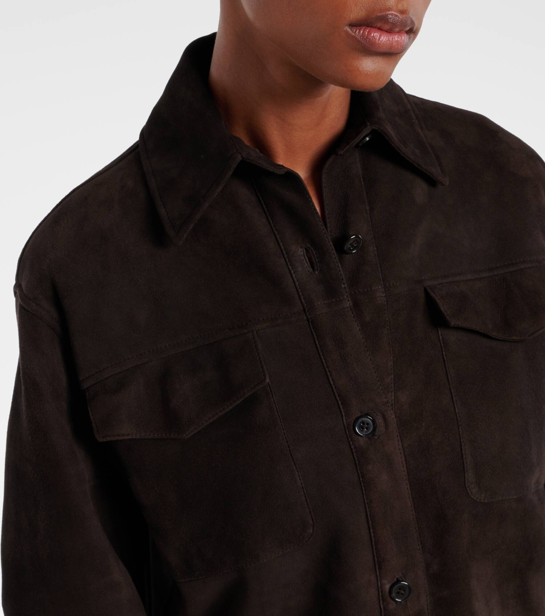 Gwena suede overshirt - 4