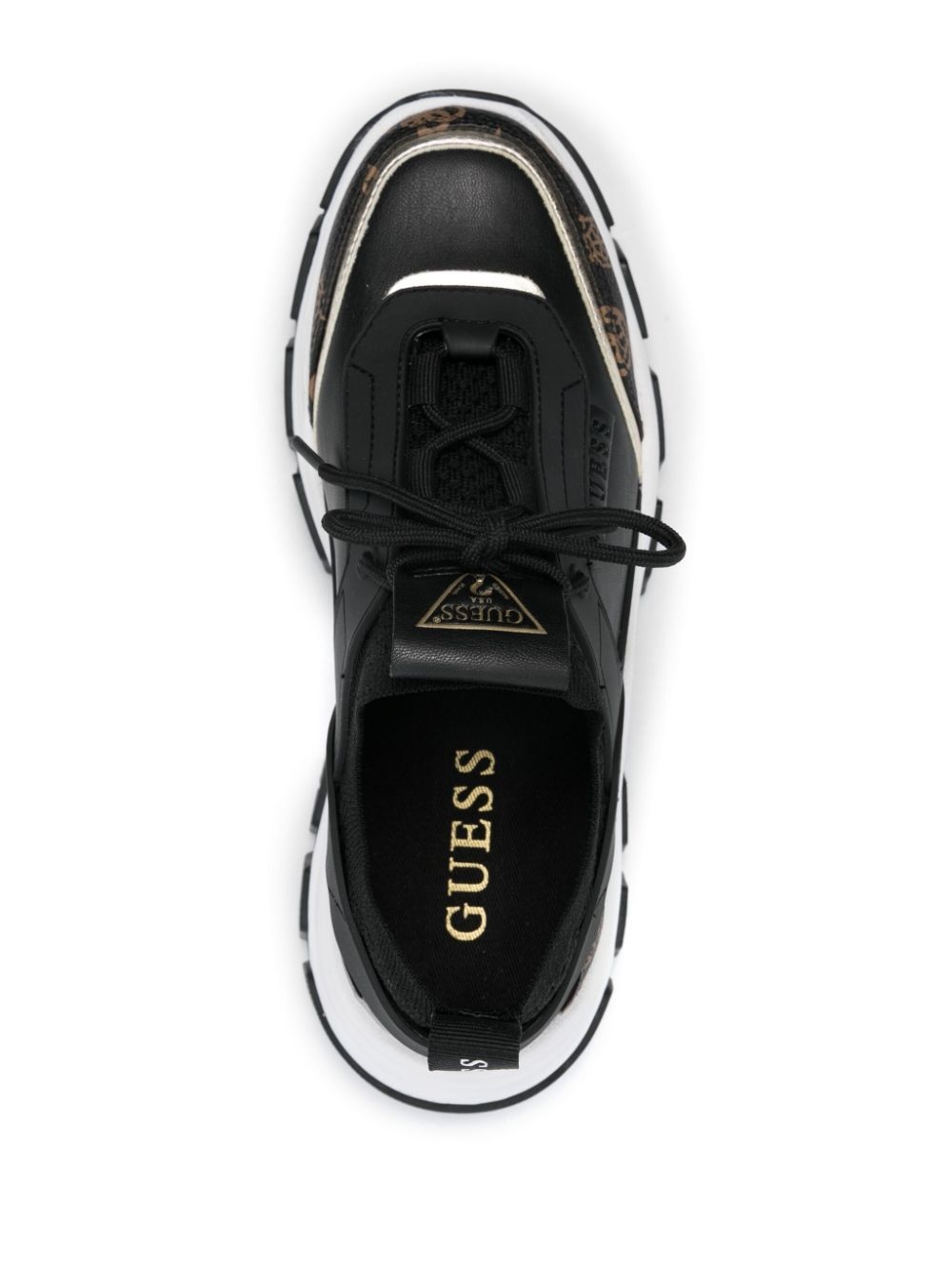 logo-panelled sneakers - 4
