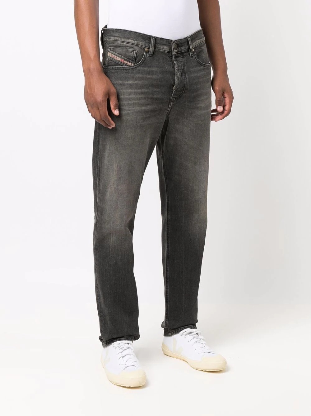 washed skinny-cut jeans - 3