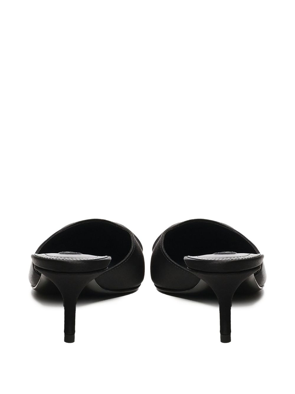 55mm satin cut-out mules - 3