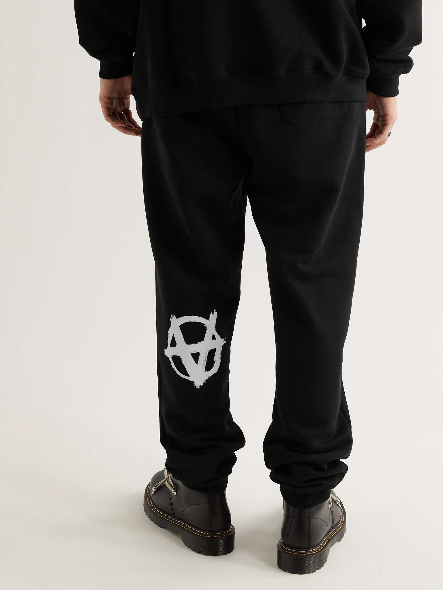 Logo-Print Cotton-Blend Jersey Sweatpants - 4