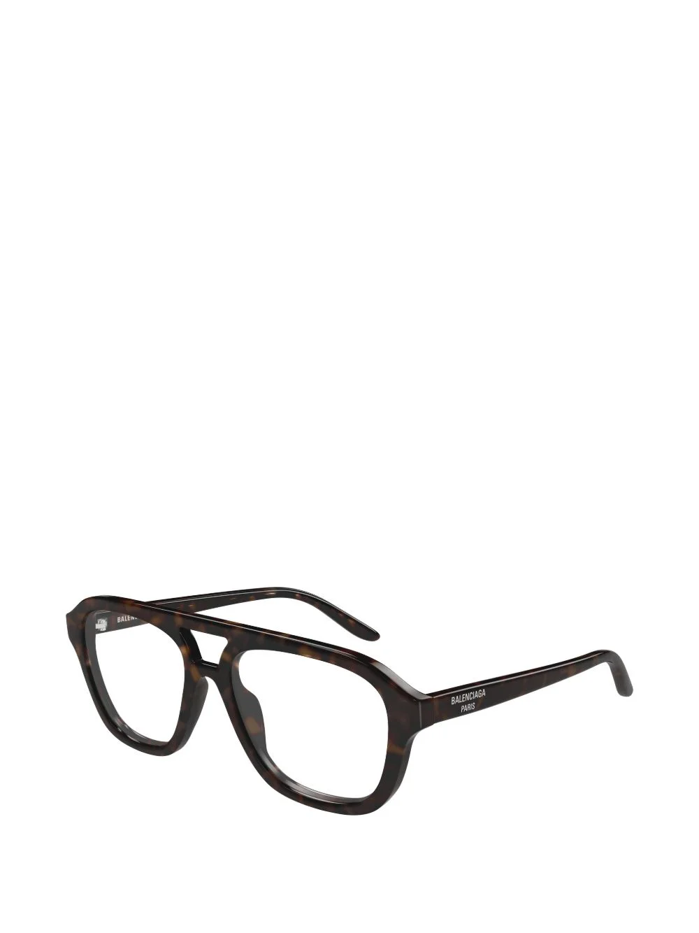 tortoiseshell-effect pilot-frame glasses - 1