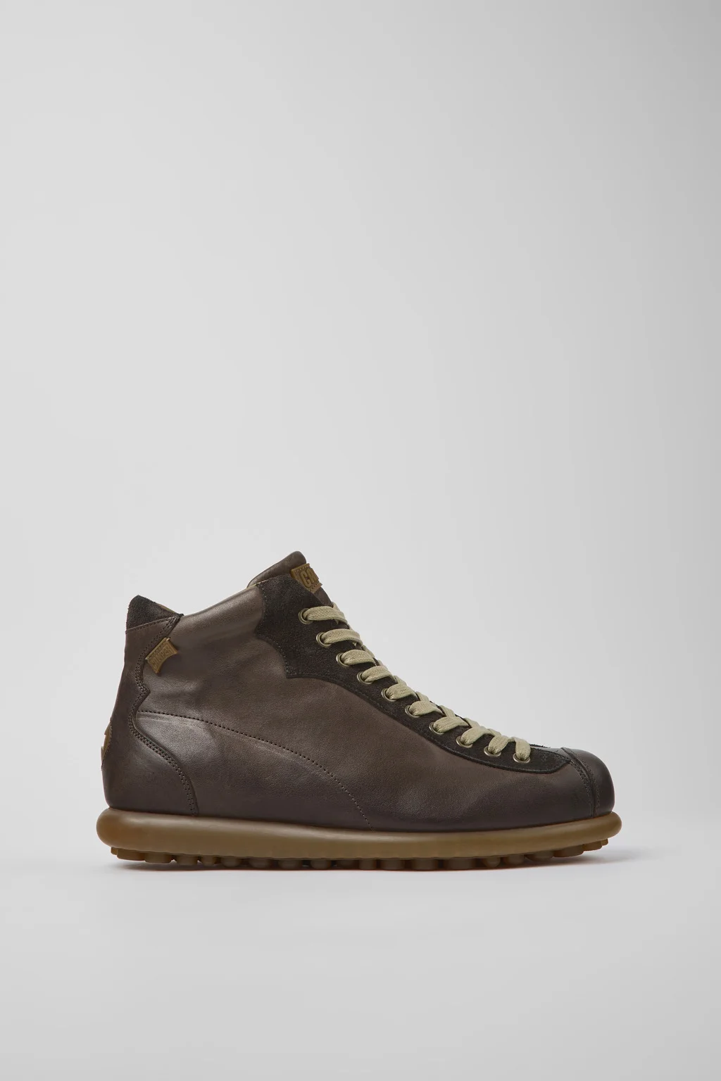 Multicolor Leather and Nubuck Ankle Boots for Men. - 1