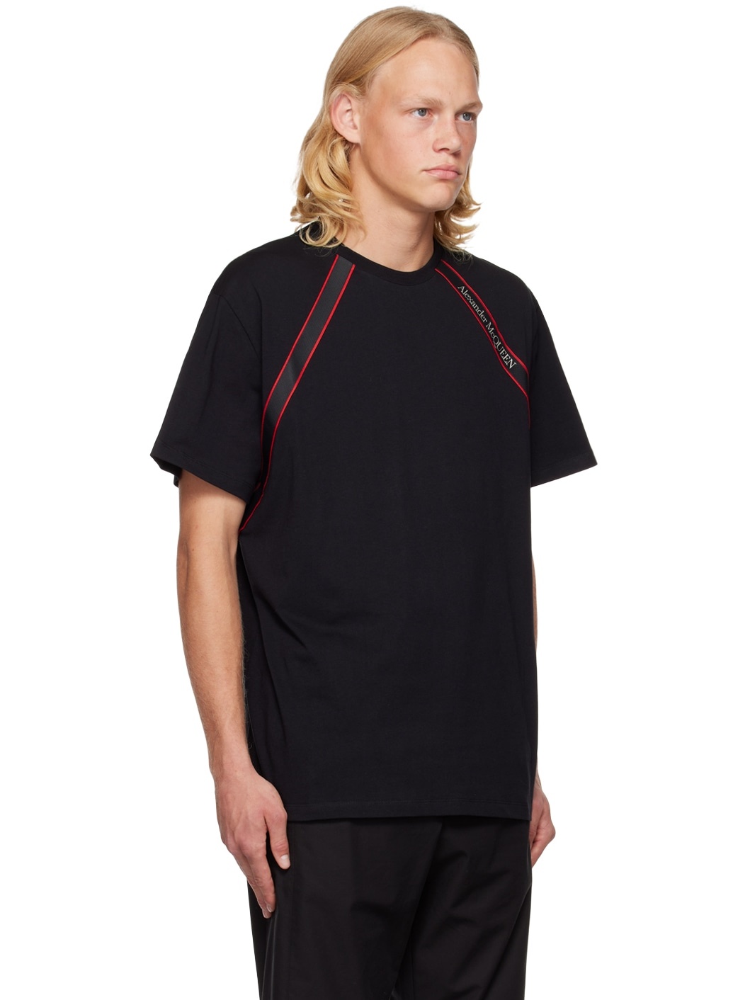 Black Selvedge Tape T-Shirt - 2