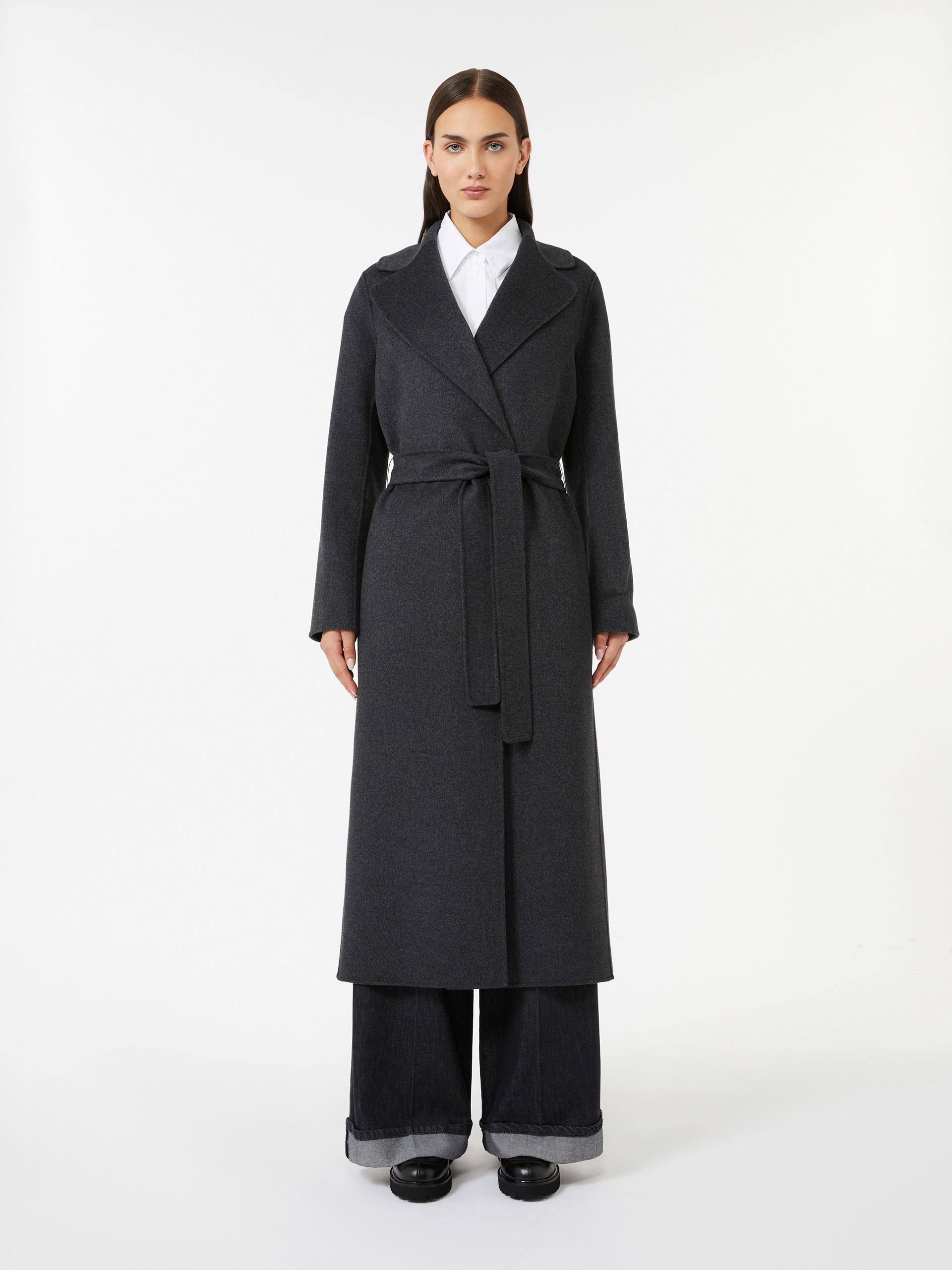 POLDO Wool drap wrap coat - 3