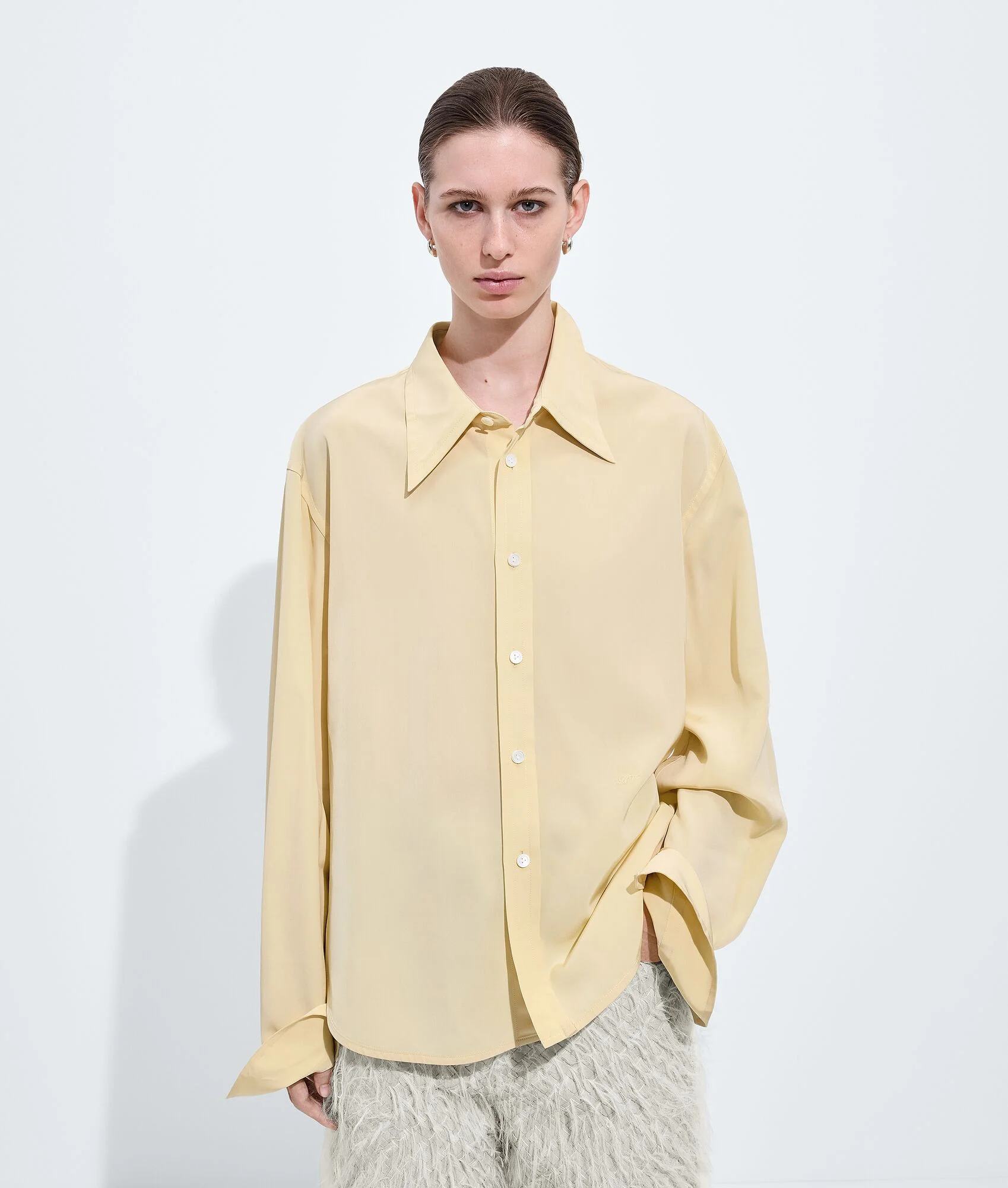 Silk and Viscose Toile Shirt - 1