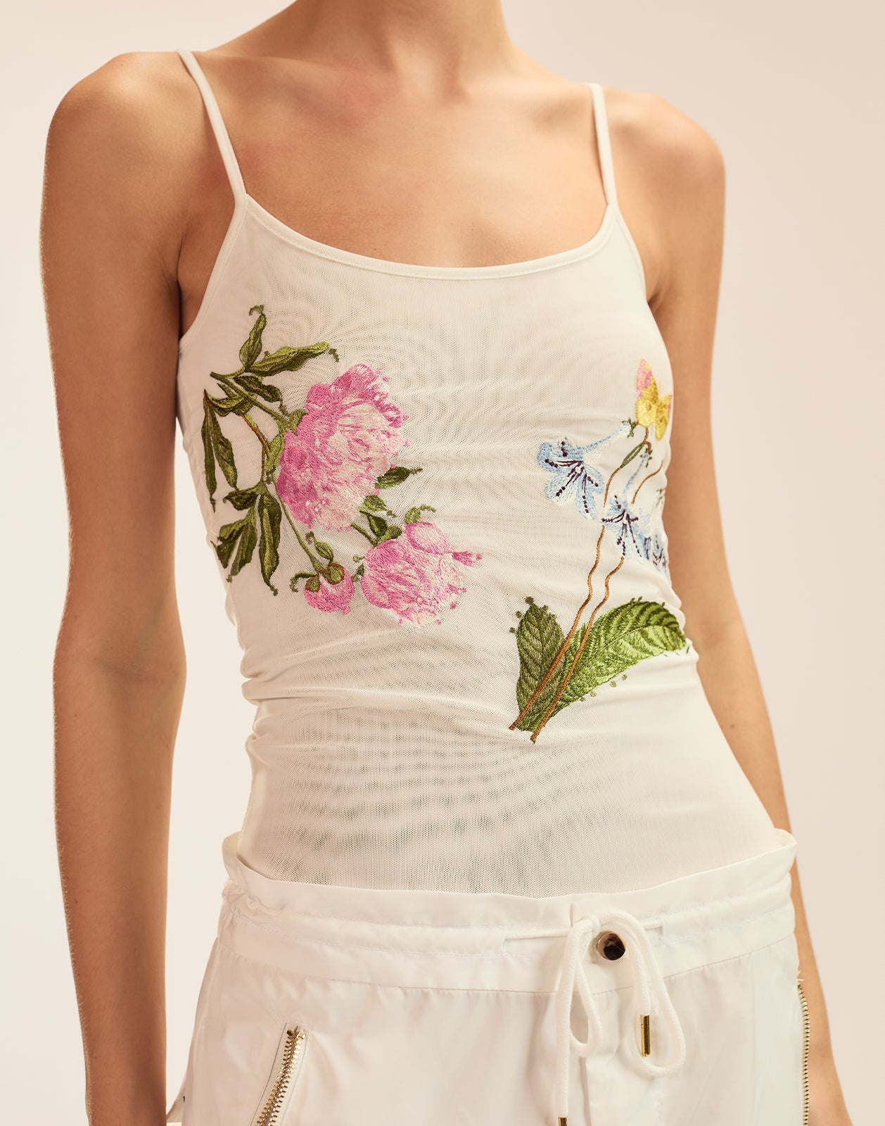 Wildflower Embroidered Shell Top - 5