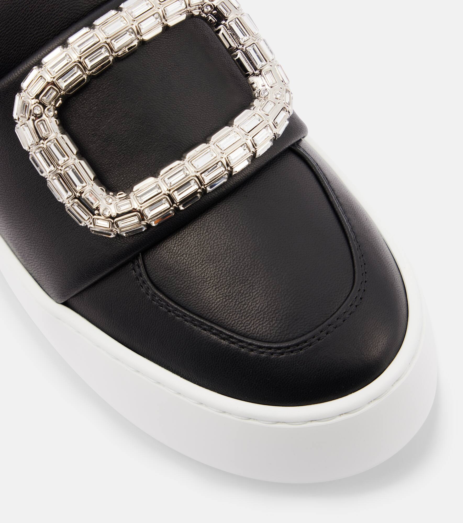 Puffy Choc leather platform sneakers - 5