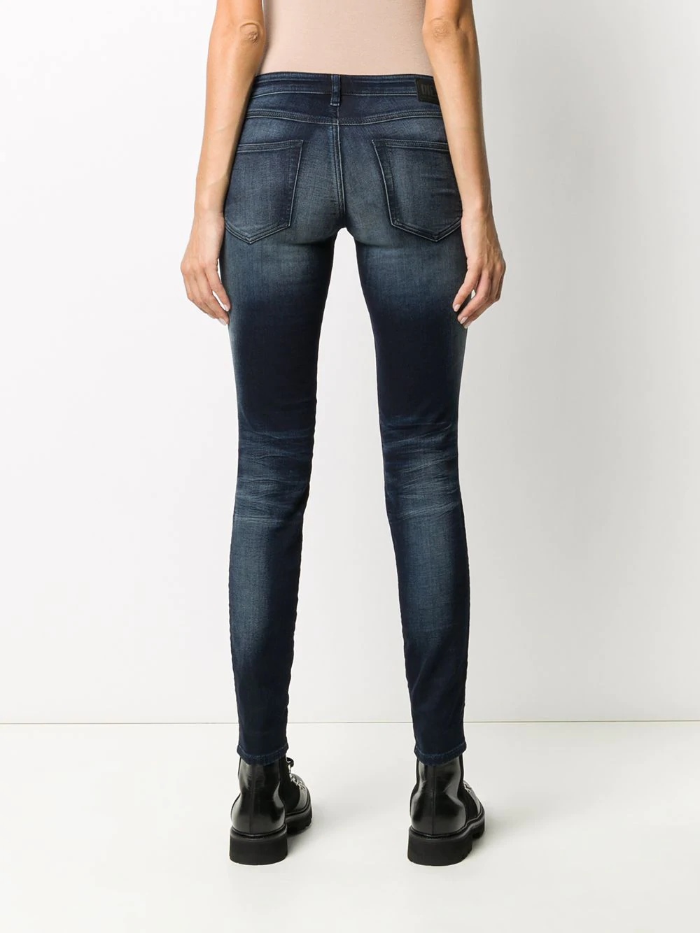 faded skinny jeans - 4