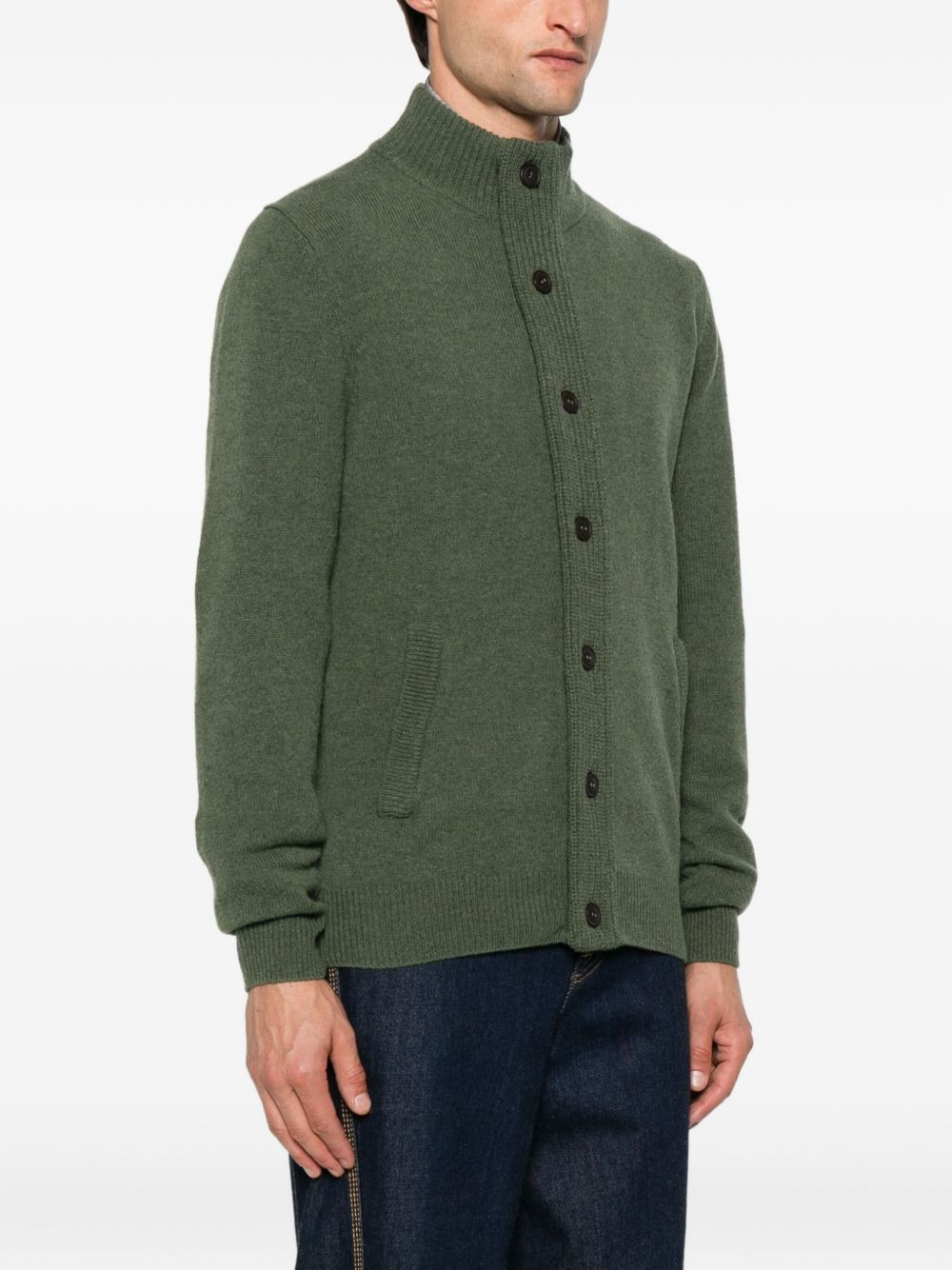 elbow-patch cardigan - 3
